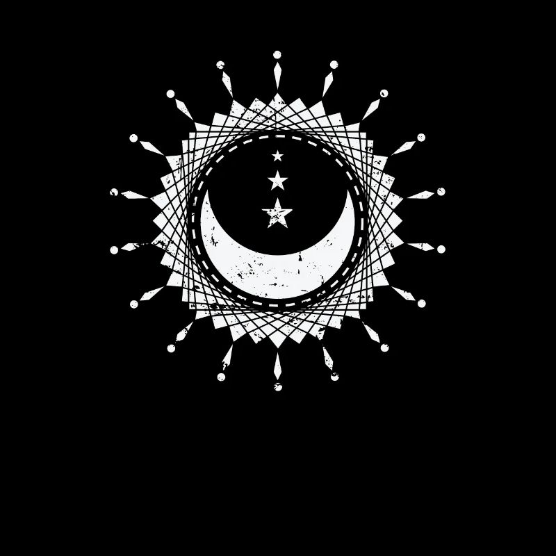 Lune avec des formes Globe de ciel nocturne