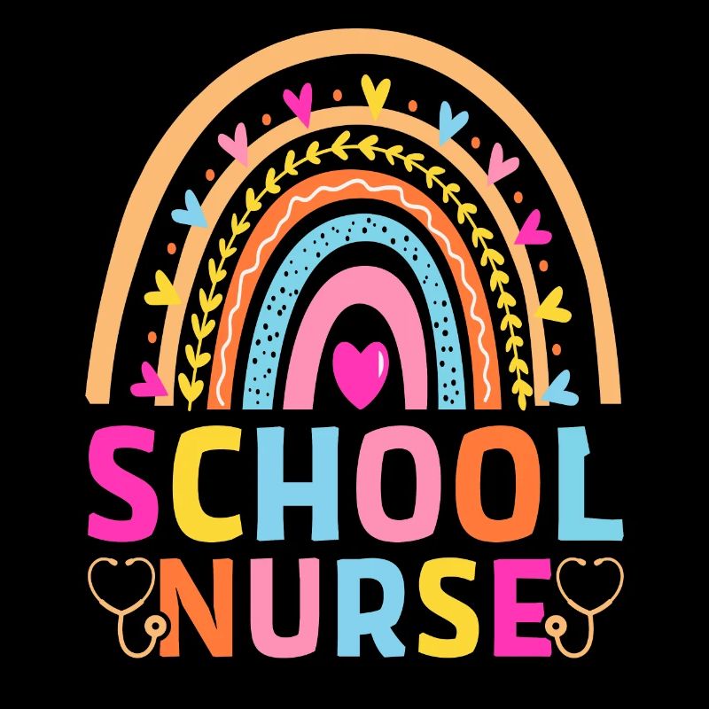 Schulkrankenschwester, bunter Regenbogen, Schule