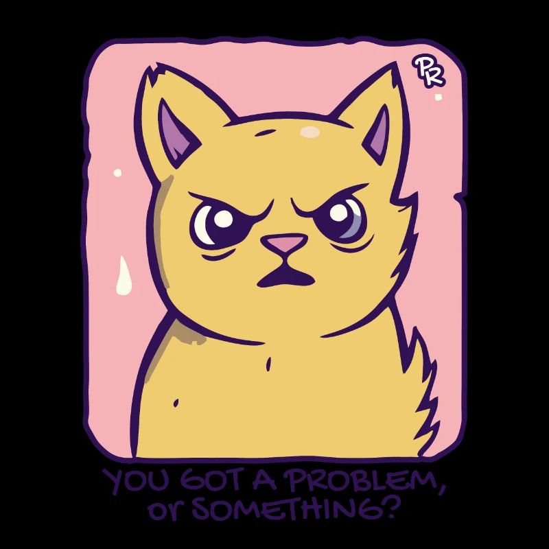 Got a problem? Passive-aggressive cat
