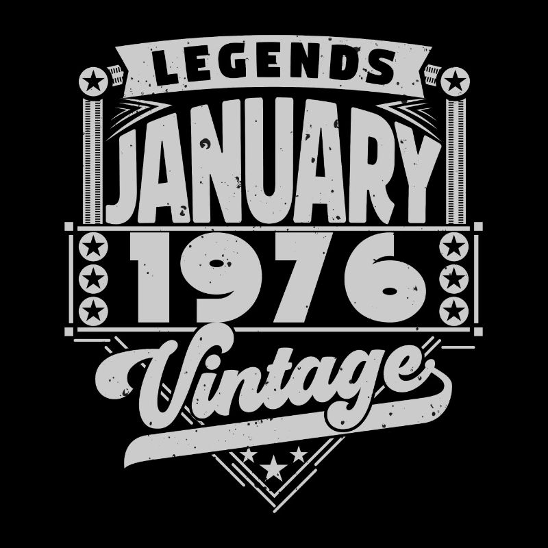 Vintage Anniversaire Janvier 1976, Janvier 1976.