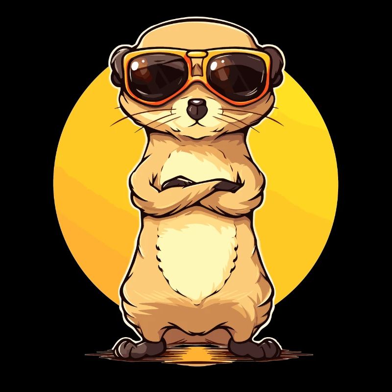 Suricate avec lunettes de soleil Suricate