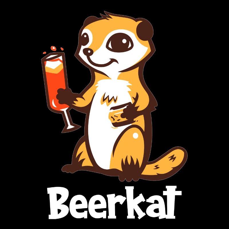 Erdmännchen Trinkt Bier Meerkat Beerkat