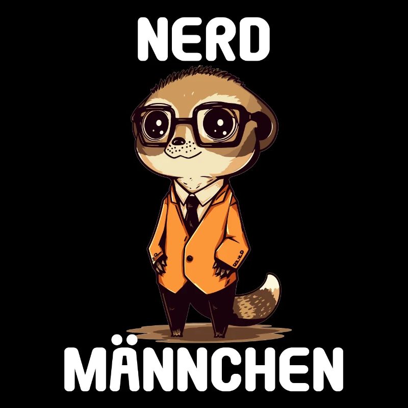 Nerdmännchen Junge Jungen Erdmännchen Nerdy Nerd