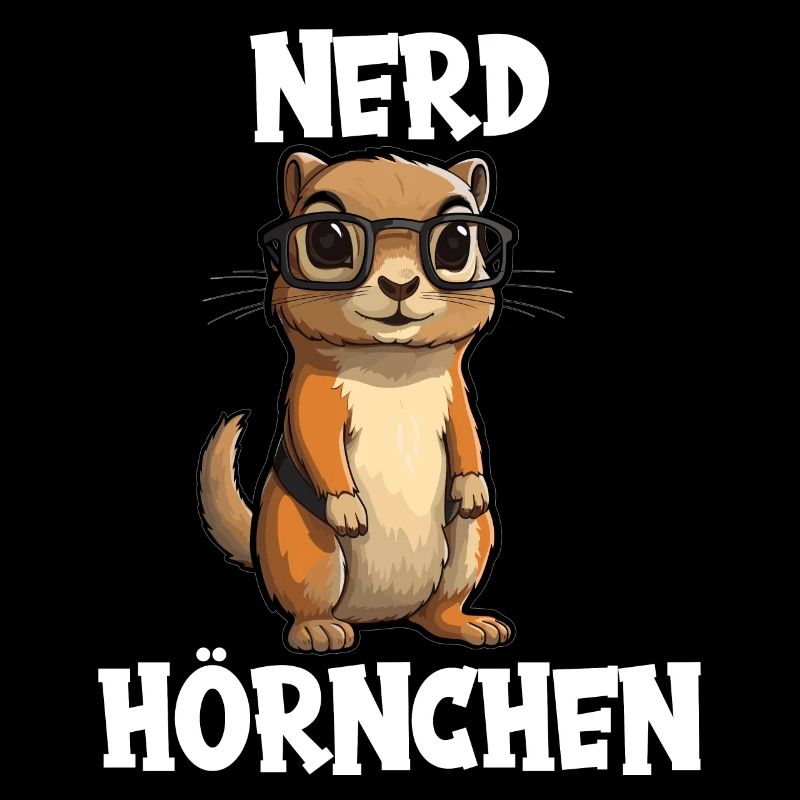 Nerdhörnchen Junge Jungen Erdhörnchen Nerdy Nerd