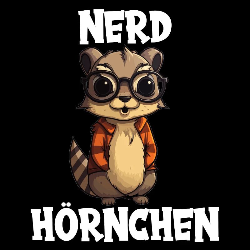 Nerdhörnchen Junge Jungen Erdhörnchen Nerdy Nerd