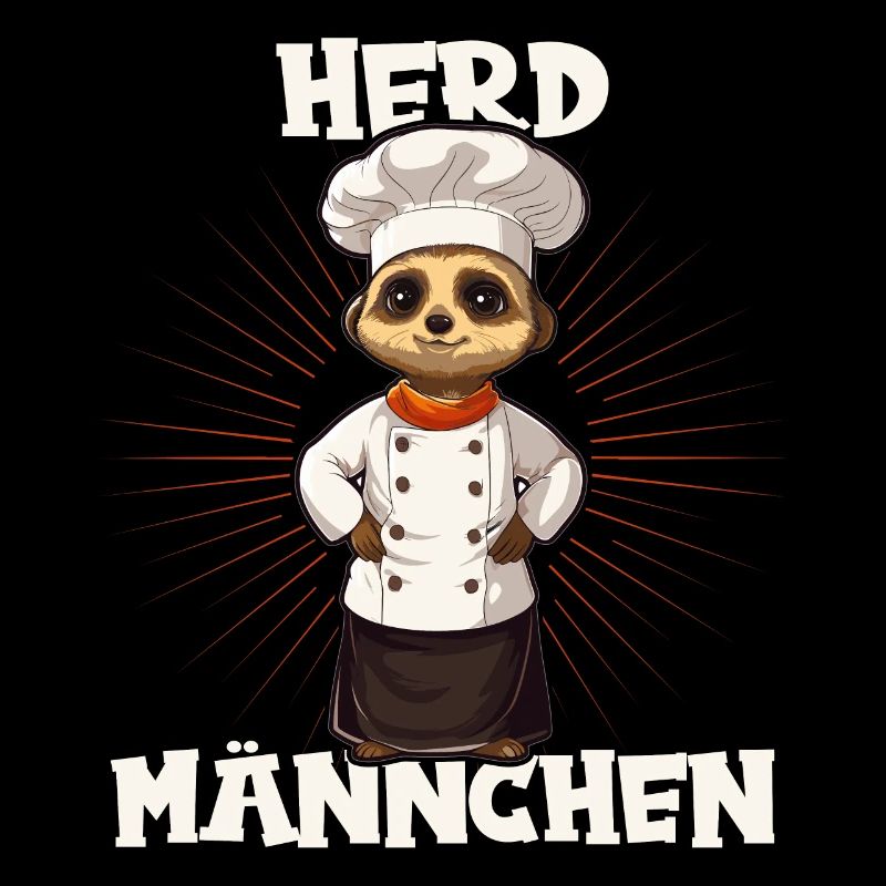 Erdmännchen kochen Koch Kochmütze Herdmännchen