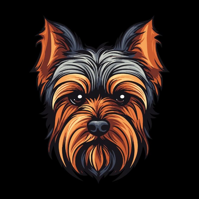 Yorkshire Terrier Hund Kopf
