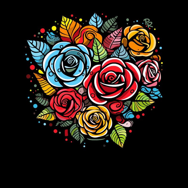 Une variété de roses et de fleurs