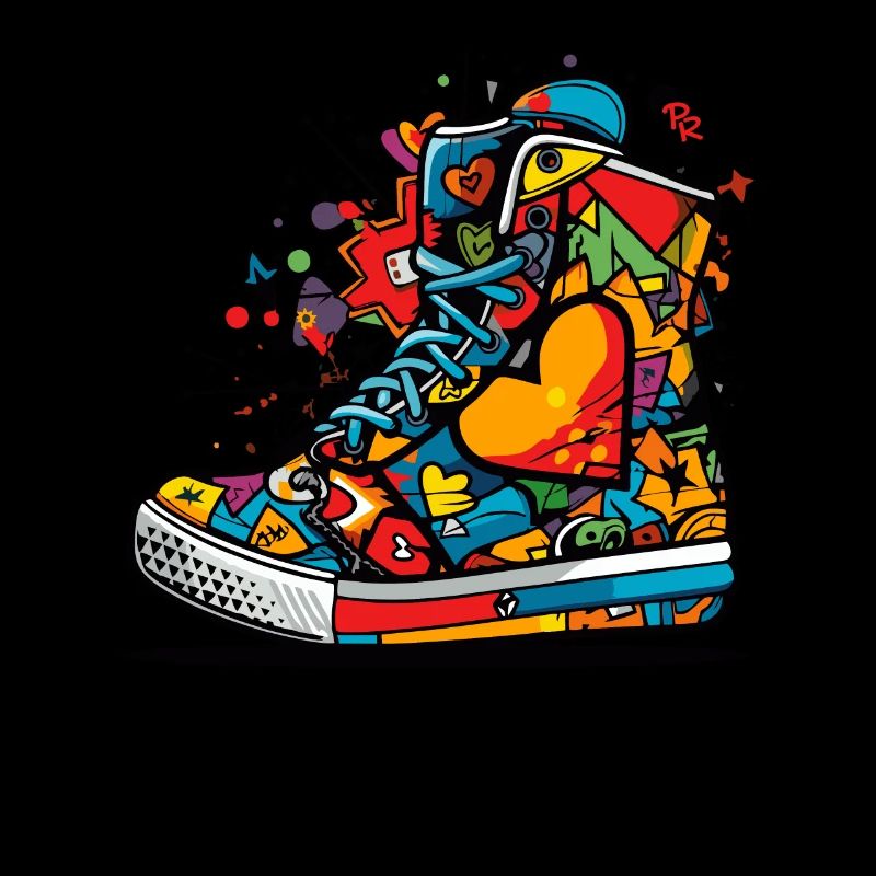 Love Sneaker Graffiti