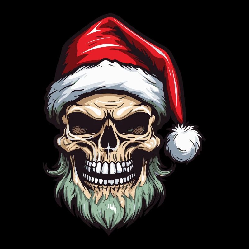 Weihnachtsmann Totenkopf