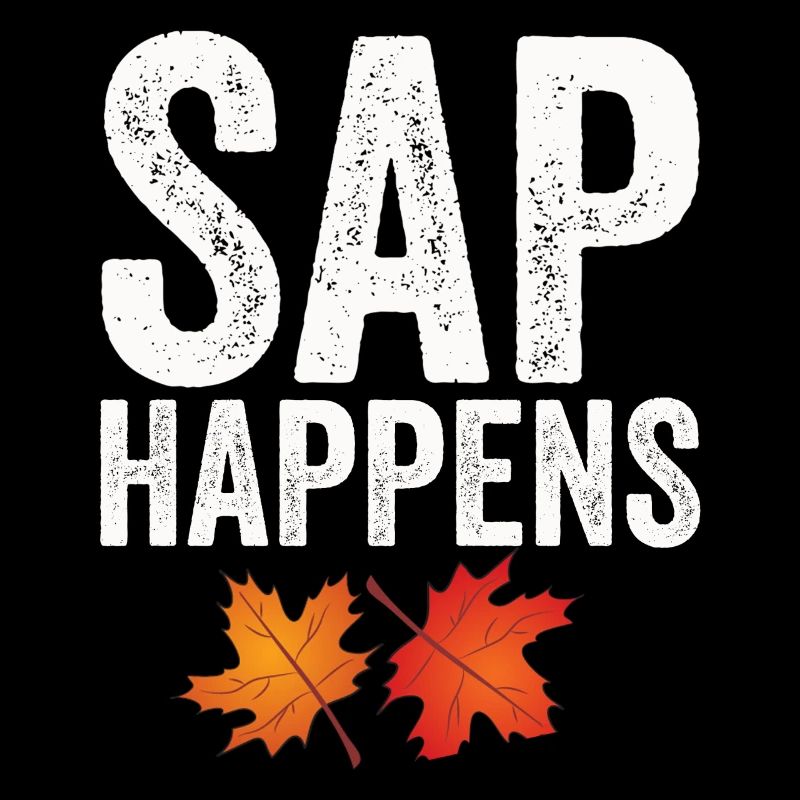 Maple Syrup Tree Tapping Funny Autumn