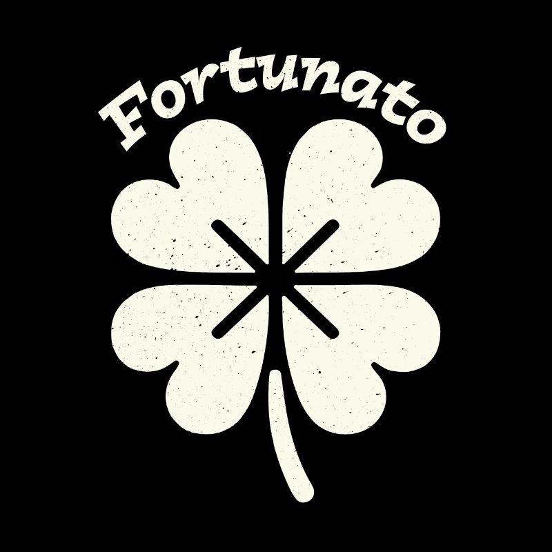 Fortunato Emblem Distressed Vierblatt