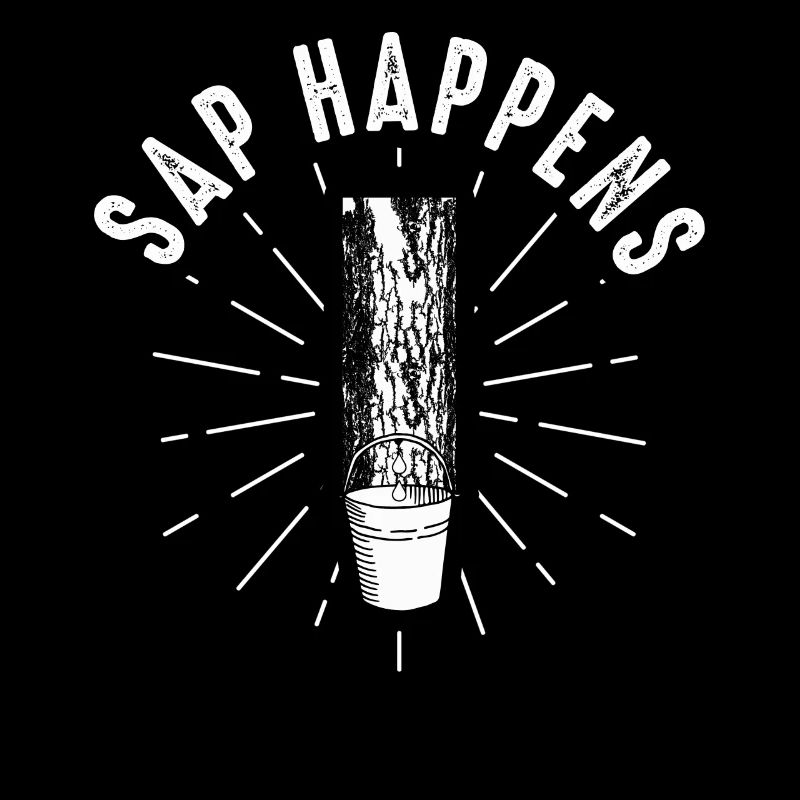 Maple Syrup Tree Tapping Funny Autumn