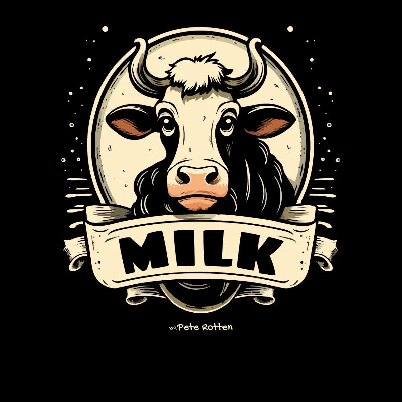 Funny cow's milk from funny cow with milk