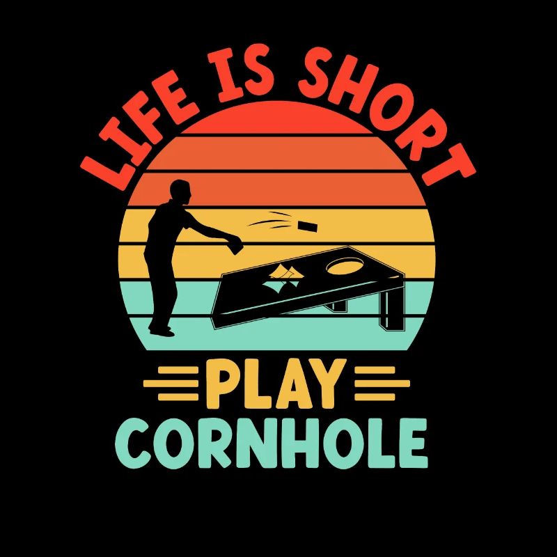 Joueurs De Cornhole Cornhole Sports Drôle De Cornhole Be