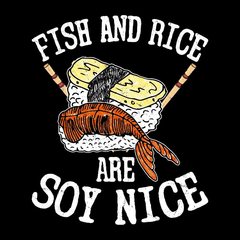 Le poisson et le riz sont du soja Nice 2Le poisson et le riz sont du soja