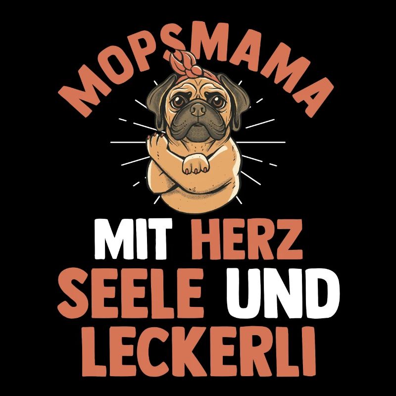 Mopsmama Hund Mops