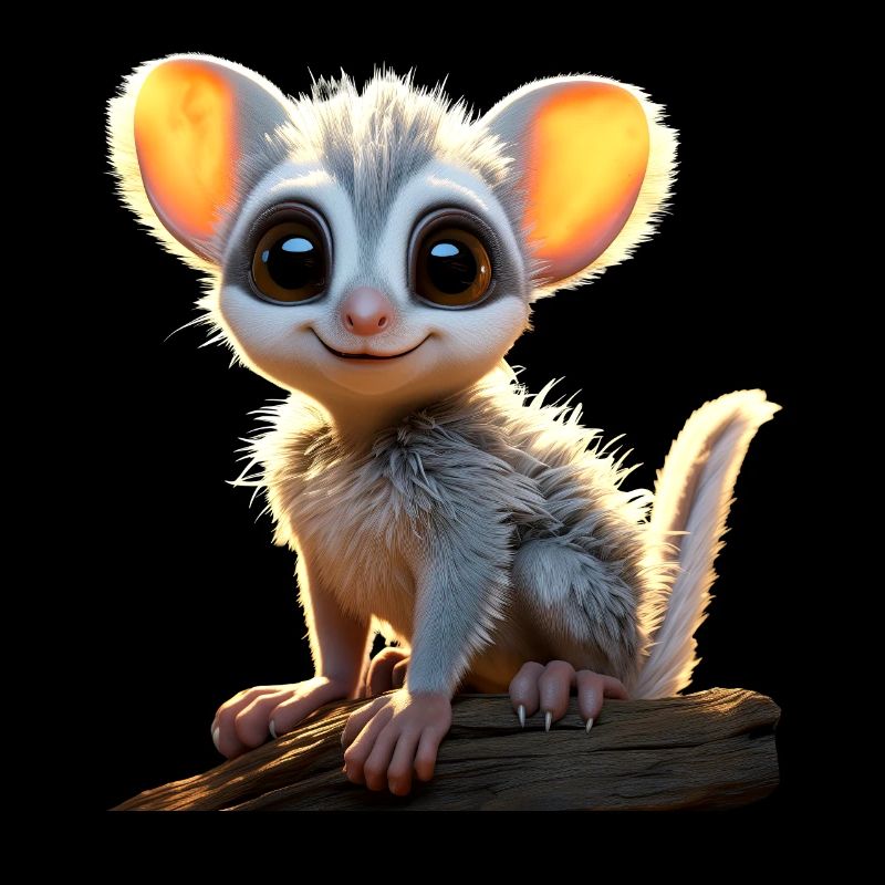 Galago Bush Bébé Singe Galagos Singe Mignon Galago