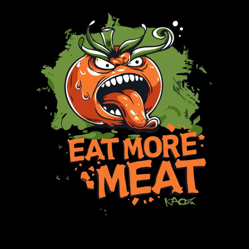 Mehr Fleisch essen, Wütende Tomate Vegetarier