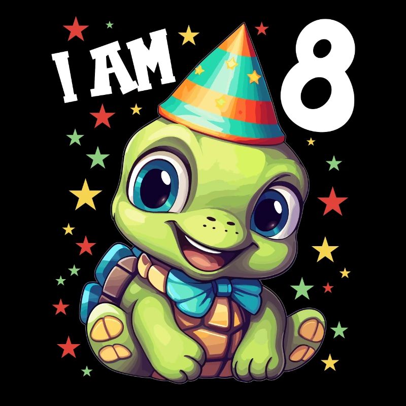 Ich bin 8 Schildkröten Schildkröte 8. Geburtstag