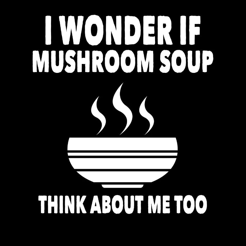 Drôle de dicton de soupe aux champignons