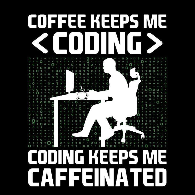 Kaffee-Codierung Programmierer Programmierer Entwickler Nerd Coff