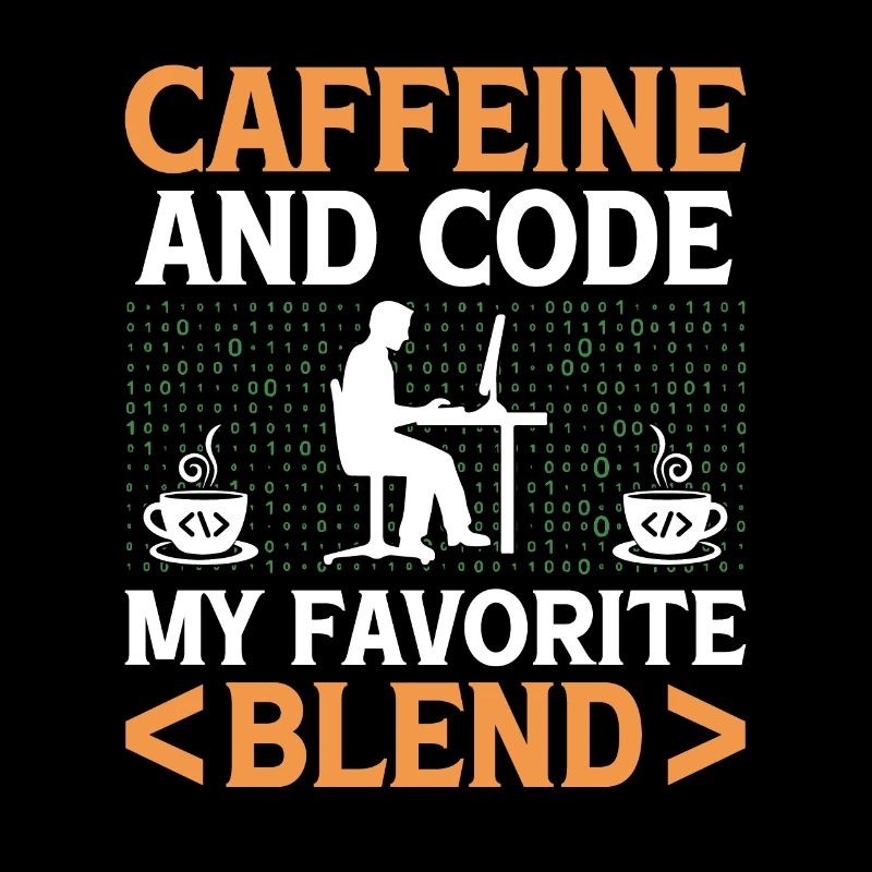 Kaffee-Codierung Programmierer Programmierer Entwickler Nerd Coff