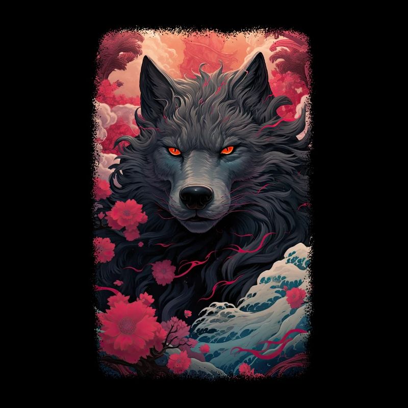 Spirit Wolf Fox Aesthetic Japanese Kitsune
