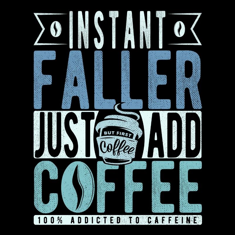 Instant Faller Einfach Kaffee hinzufügen