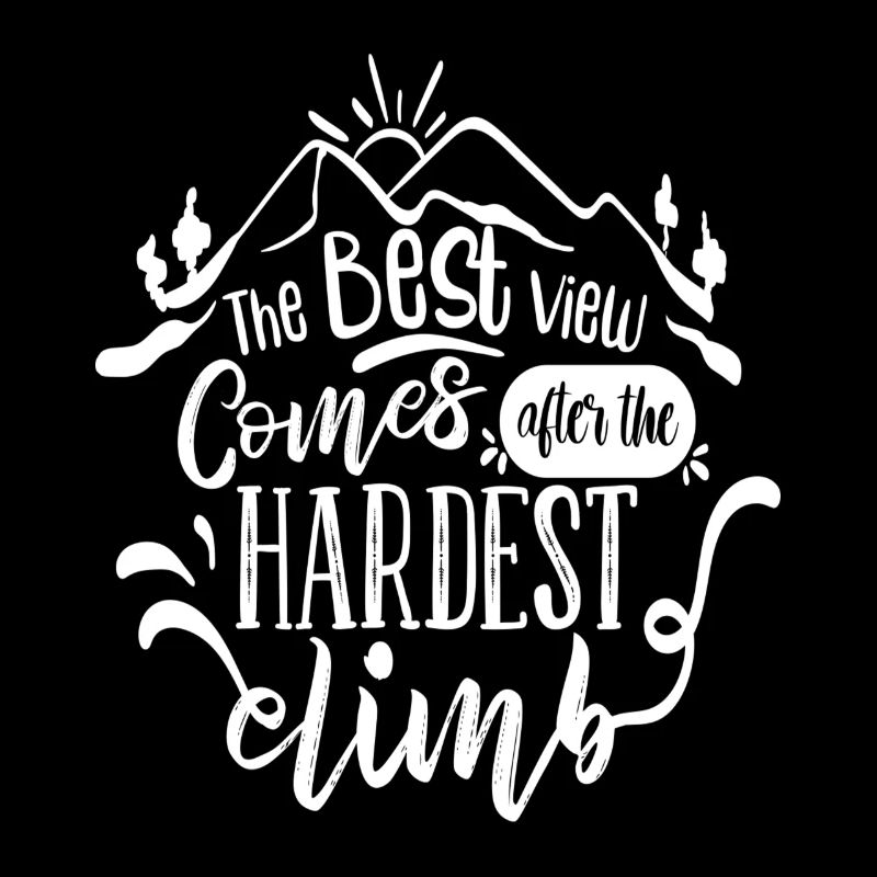 La meilleure vue vient après la montée la plus difficile