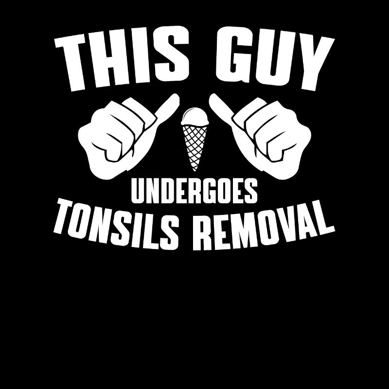 This guy has his tonsils removed