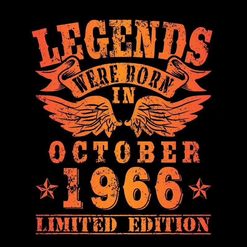 Legends sont nés en Octobre 1966 Anniversaire