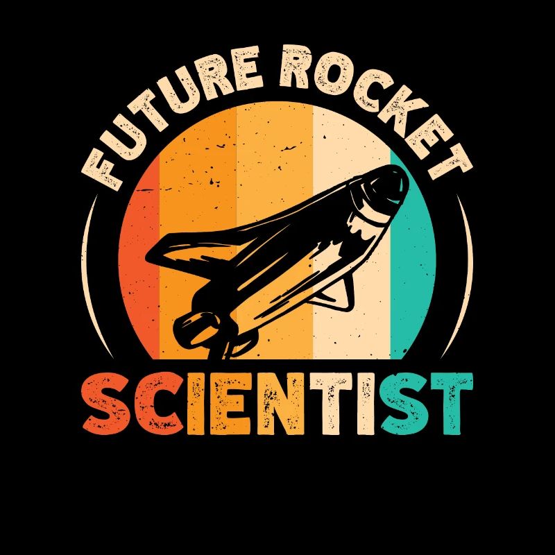 Future Rocket Scientist Retro Aerospace Engineer