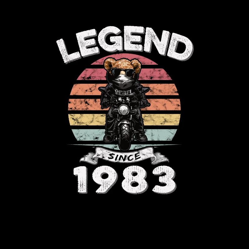 1983 Geburtstag Legend since sunset Teddy