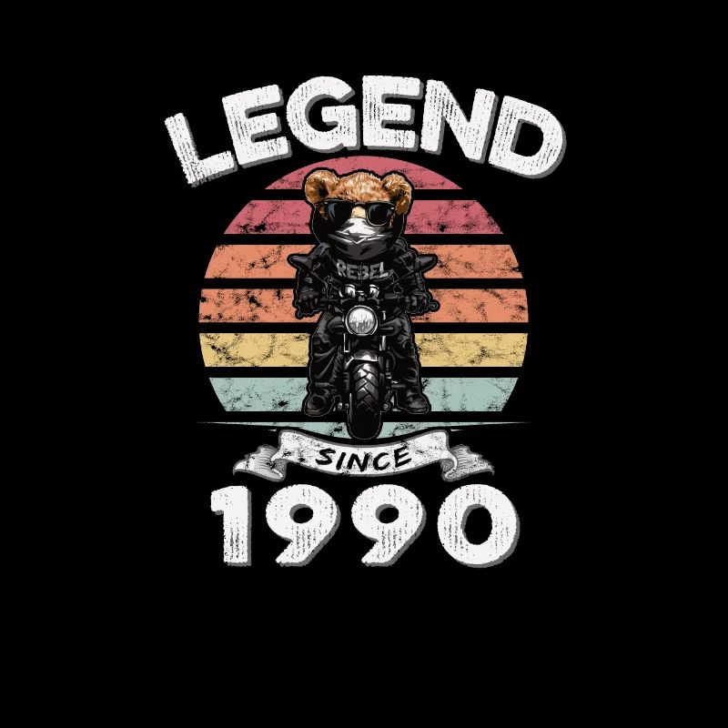 1990 Geburtstag Legend since sunset Teddy