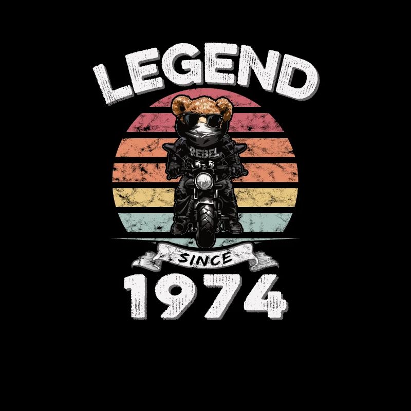 1974 Geburtstag Legend since sunset Teddy