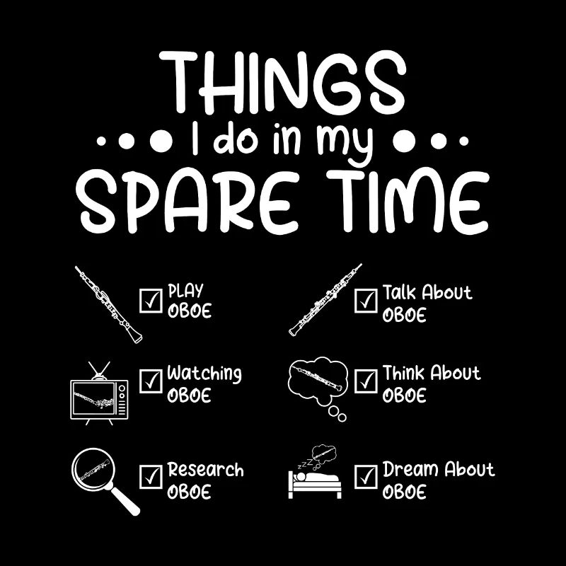 Ce que je fais pendant mon temps libre, c’est jouer du hautbois
