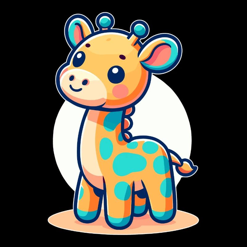 kindlich gestaltete Giraffe