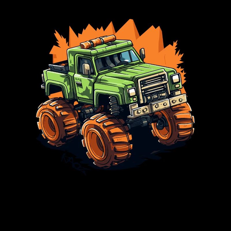 Cubic Gaming Pixel Monster Truck
