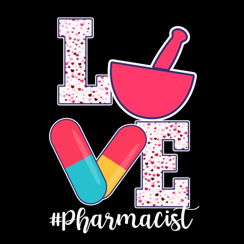 Conception de la Saint-Valentin pour apothicaire
