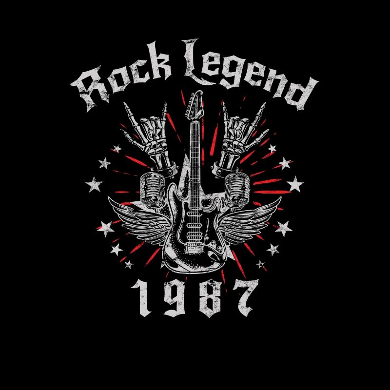 1987 Geburtstag Rock Legends Gitarre
