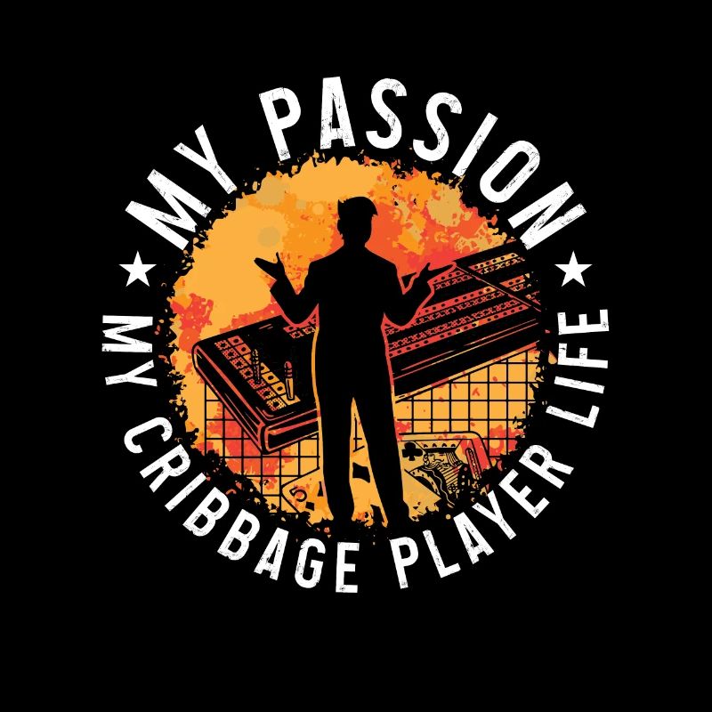 Joueur de Cribbage Ma Passion Mon Amateur de Planche de Cribbage