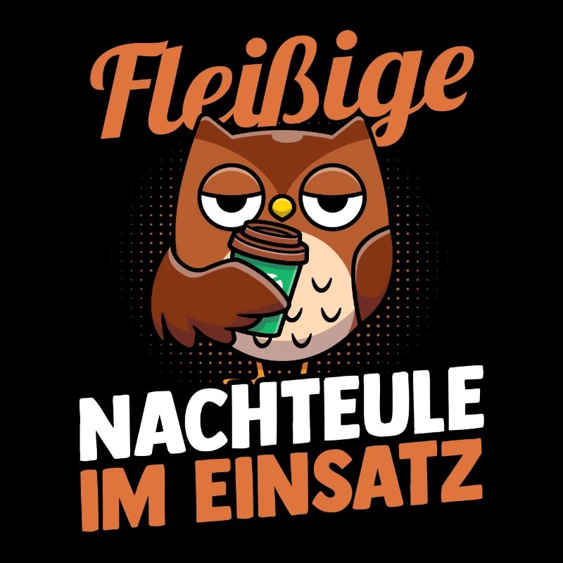 Fleißige Nachteule Nachtschicht