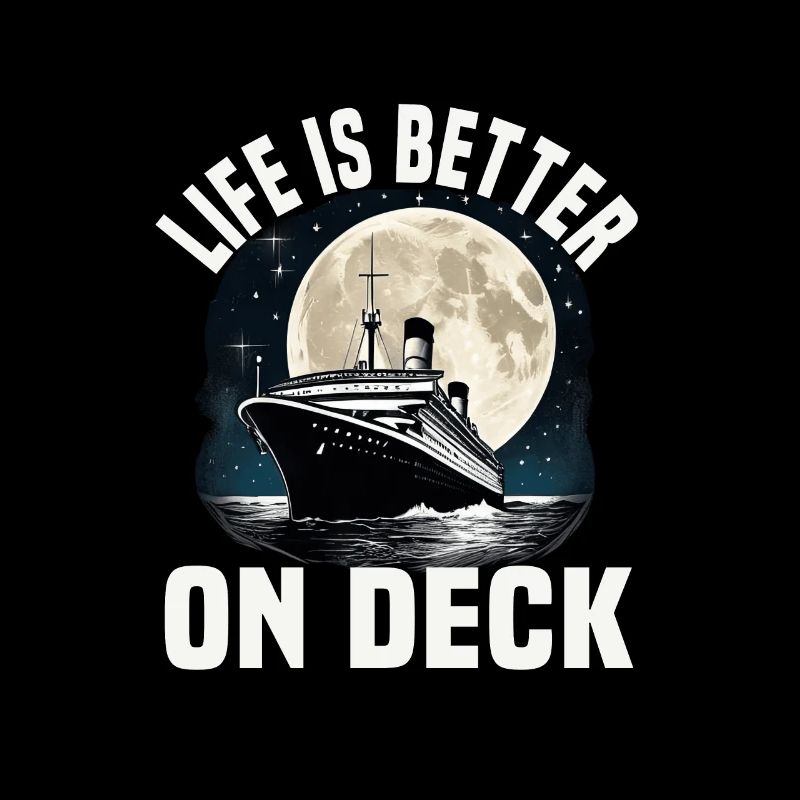 Life Is Better On Deck Cruise Ship Vacation Group