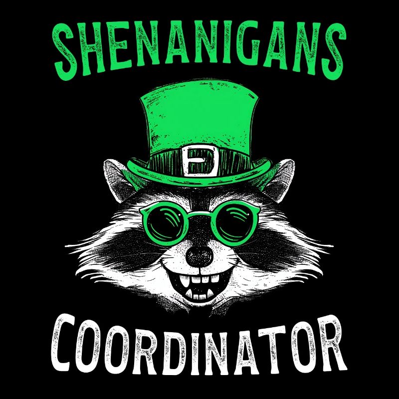 Coordinateur de manigances Mignon raton laveur drôle