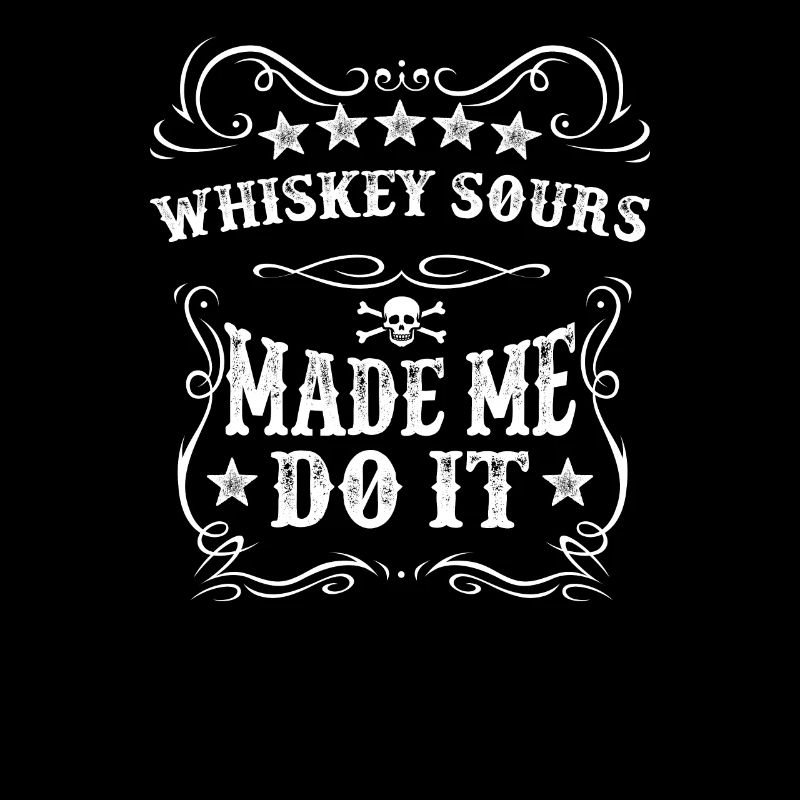 Whiskey Made Me Do It Tee - Funny Drinking Alcohol