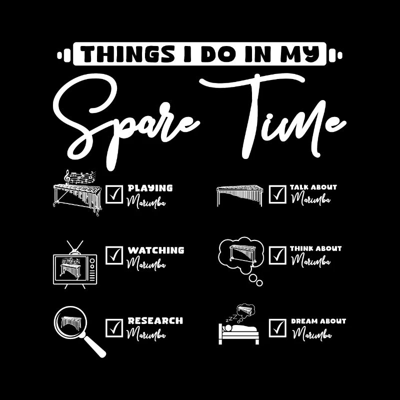 Ce que je fais pendant mon temps libre, jouer du marimba