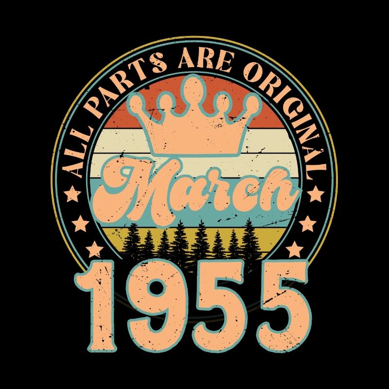 März 1955. März 1955 Geburtstagsgeschenk. März.