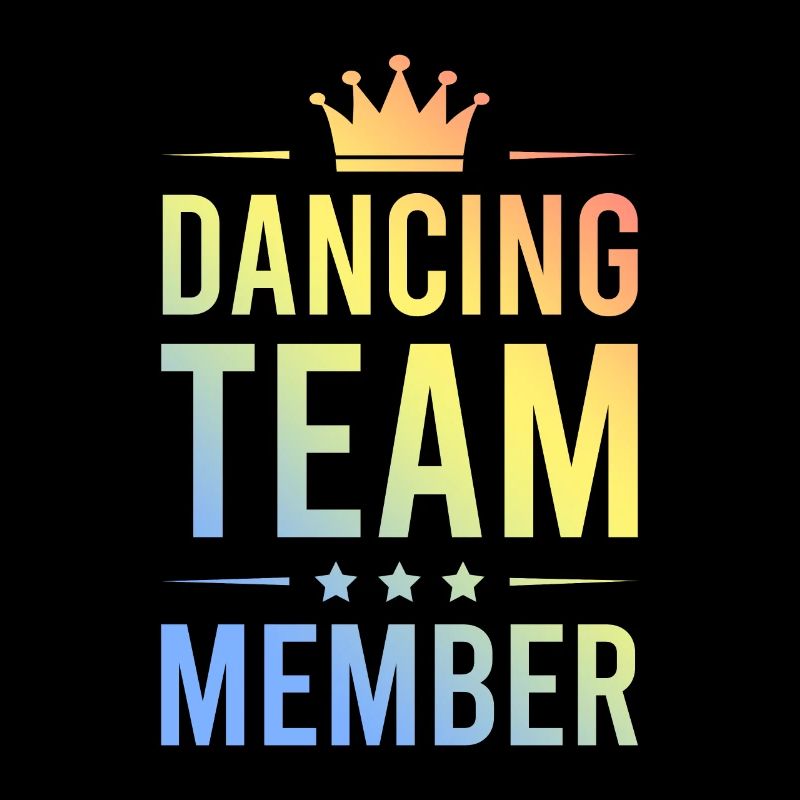 Équipe de danse colorée