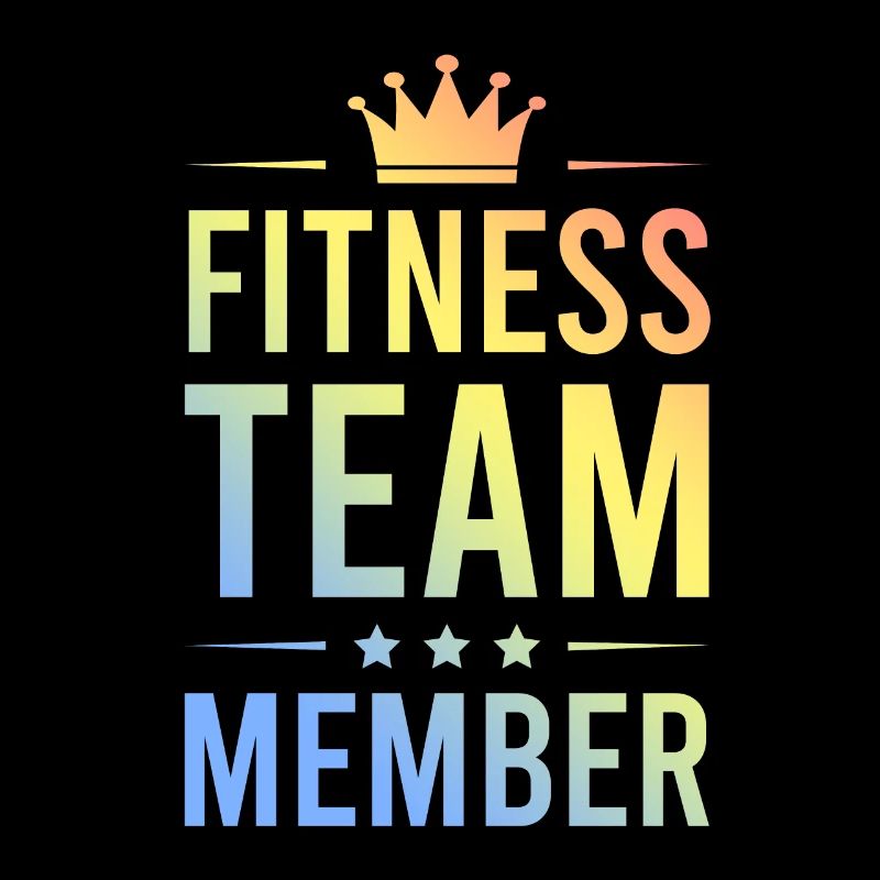 Équipe de remise en forme colorée